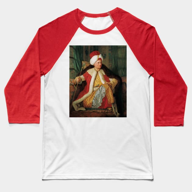 Portrait of Charles Gravier Count of Vergennes and French Ambassador, in Turkish Attire by Antoine de Favray Baseball T-Shirt by Classic Art Stall